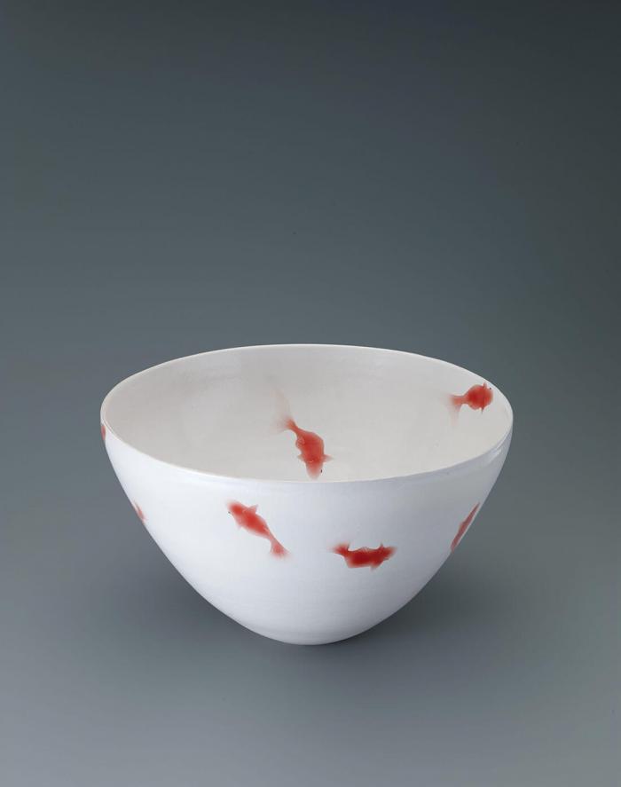 金魚文鉢