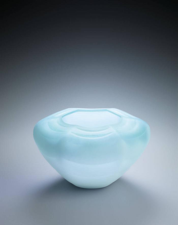 硝子花器「潮騒」