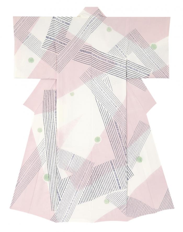 絞り染訪問着「The Construction」