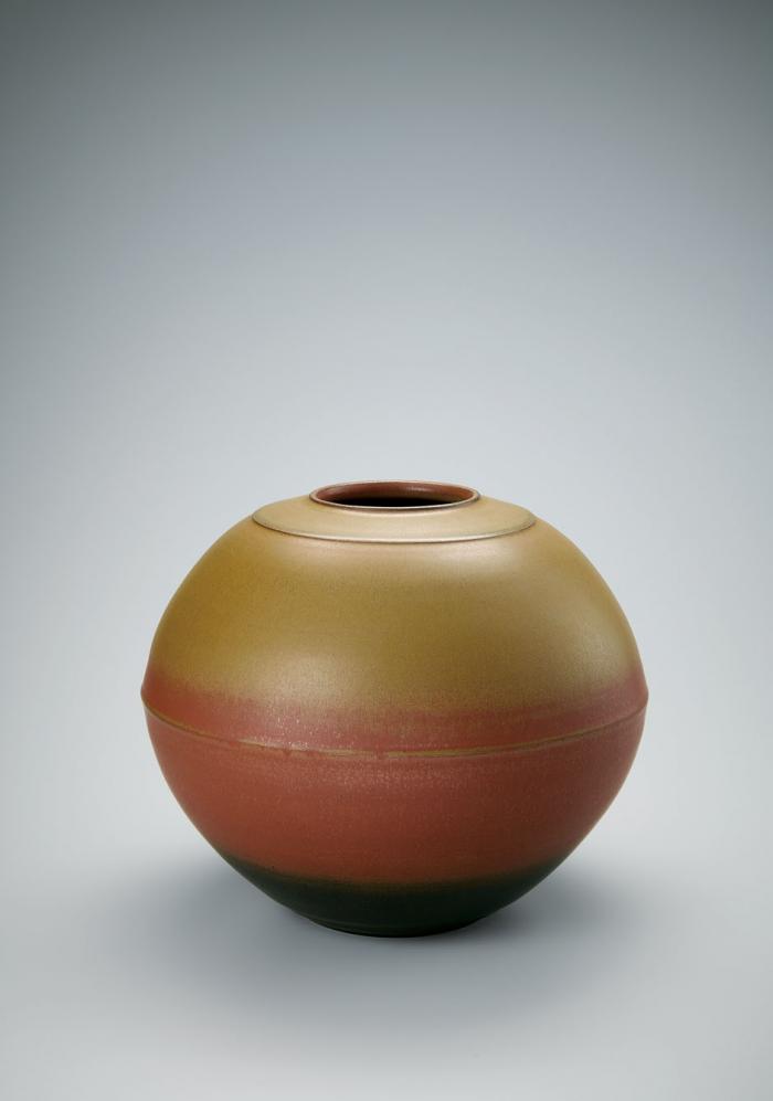 上野ヤケ釉算盤壺