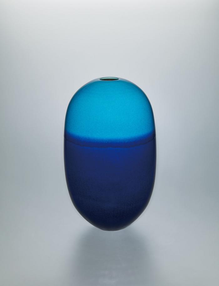 碧釉壺「水平線」