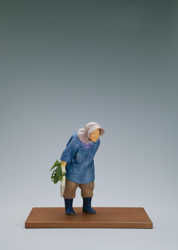 木芯桐塑布紙貼「帰り道」