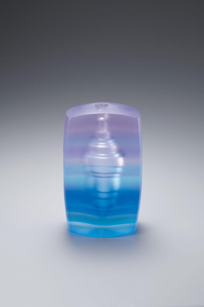 硝子花器「彩りの記憶　ビーナスベルト」