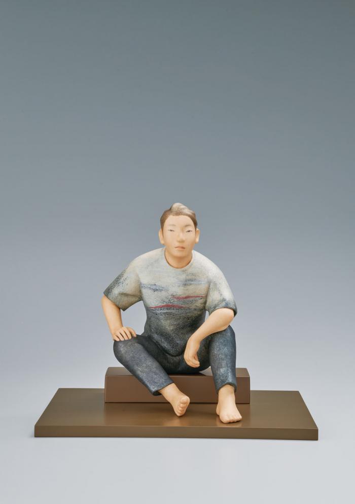 桐塑紙貼「遠望」