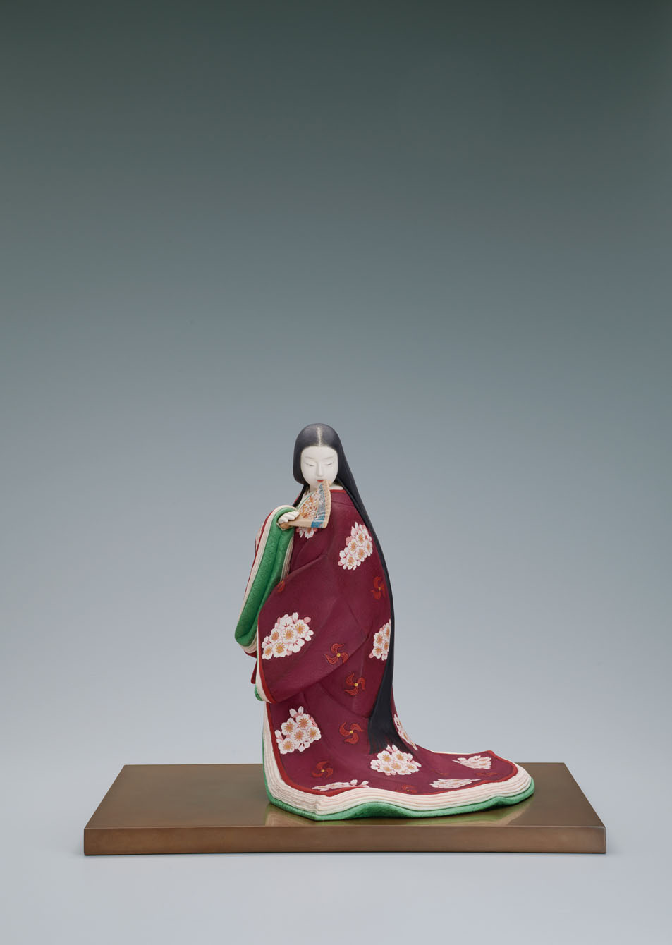 木彫彩彫「朧月夜」 芹川 英子公益社団法人日本工芸会