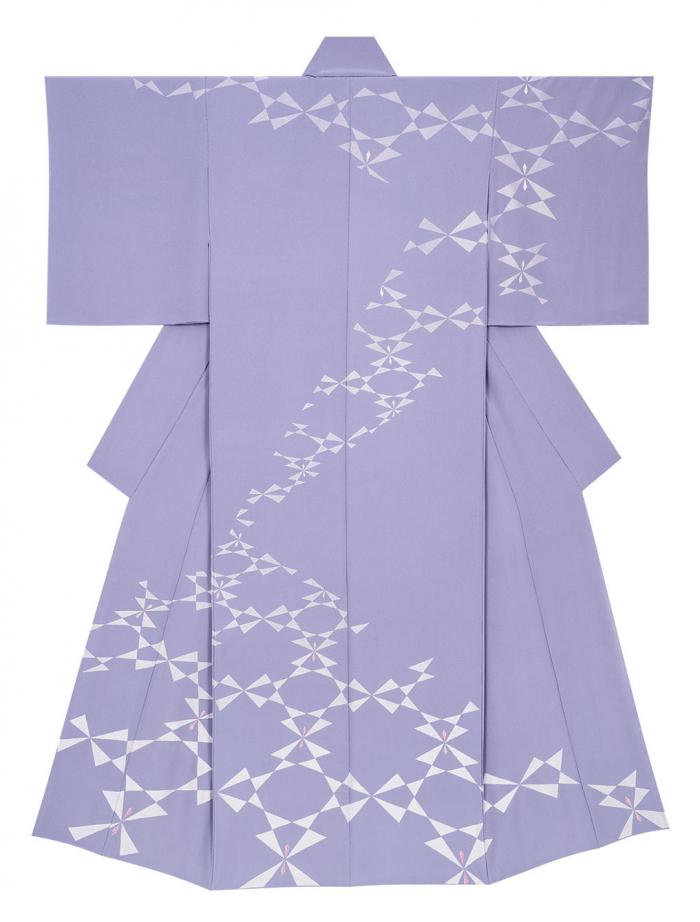 刺繡訪問着「うすらひ」