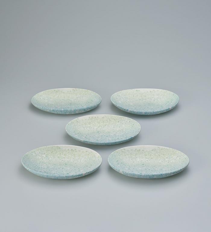 練込組皿「雨音」