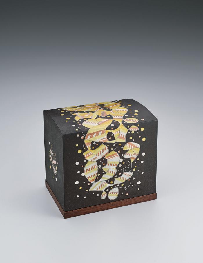 布目象嵌鉄箱「里山」