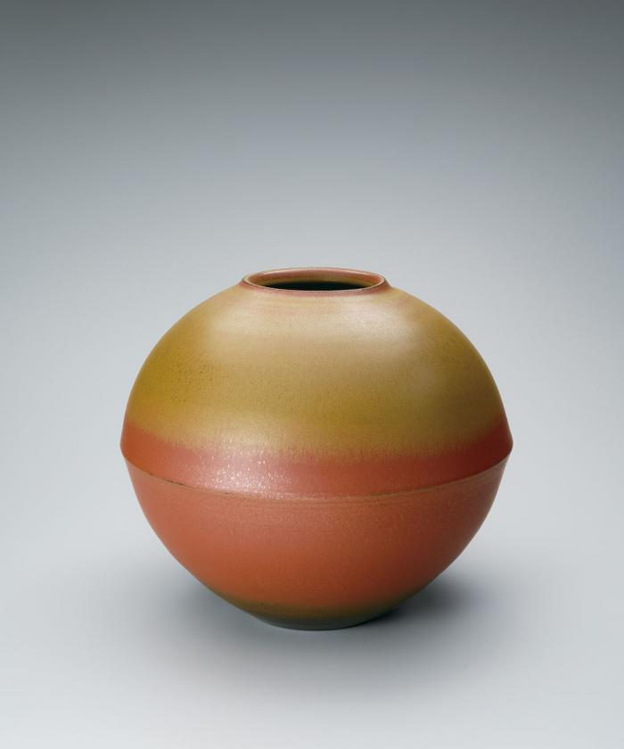上野ヤケ釉算盤壺