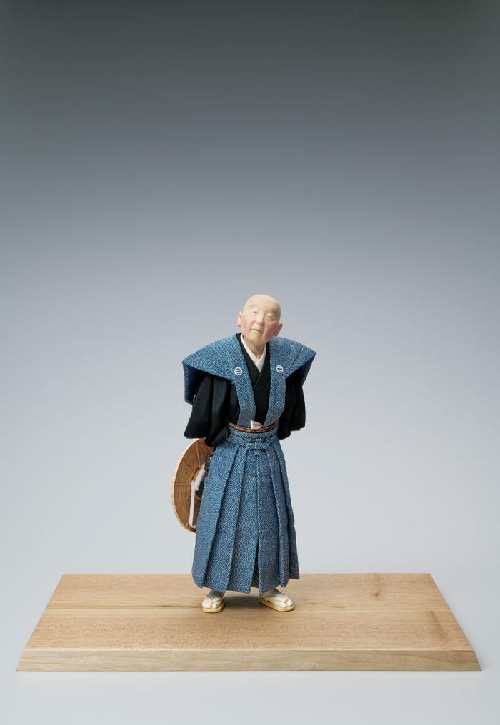 木芯桐塑木目込「祭りの朝」