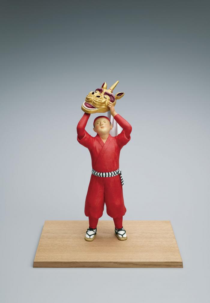 紙塑和紙貼「麒麟獅子舞」
