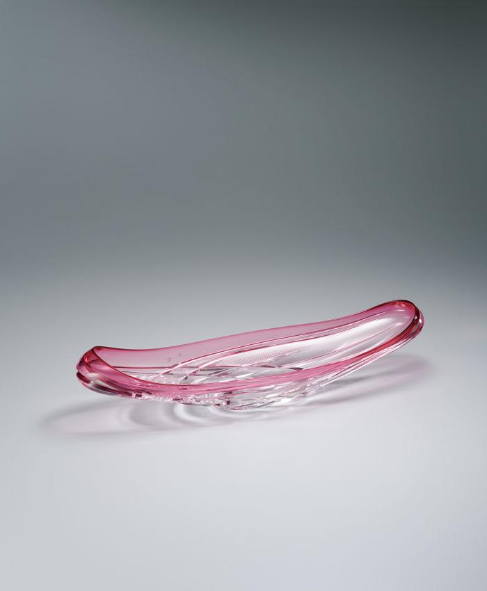 硝子切子鉢「Morning Glow」