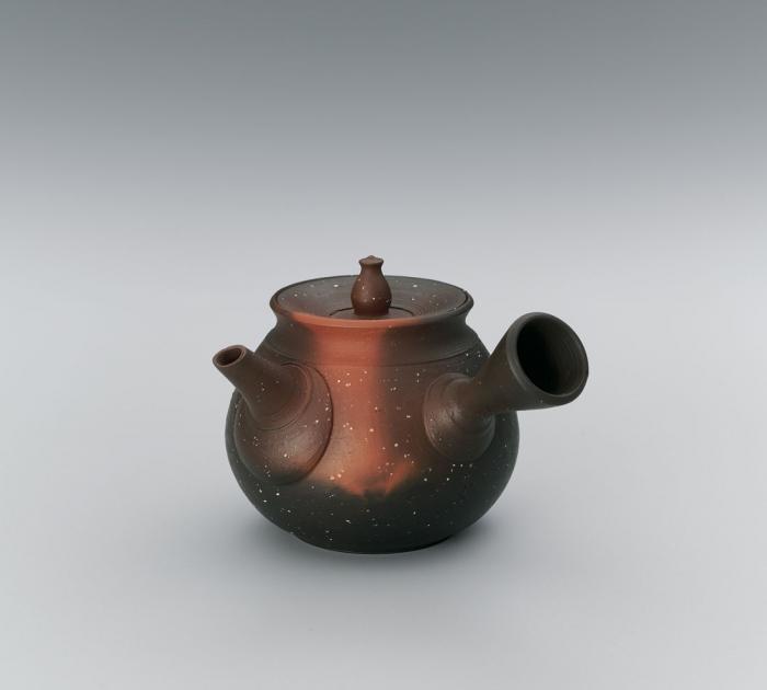 窯変斑文茶注