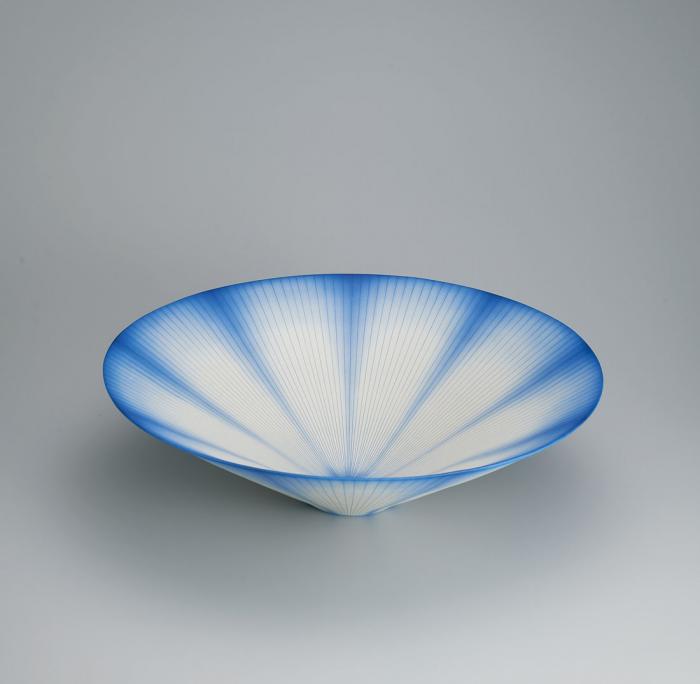 青彩線象嵌鉢