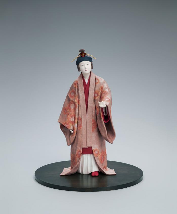 木芯桐塑和紙貼「あかばな」