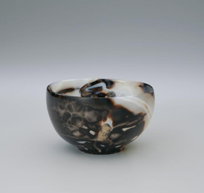 黒瑪瑙茶碗「夏の夜」