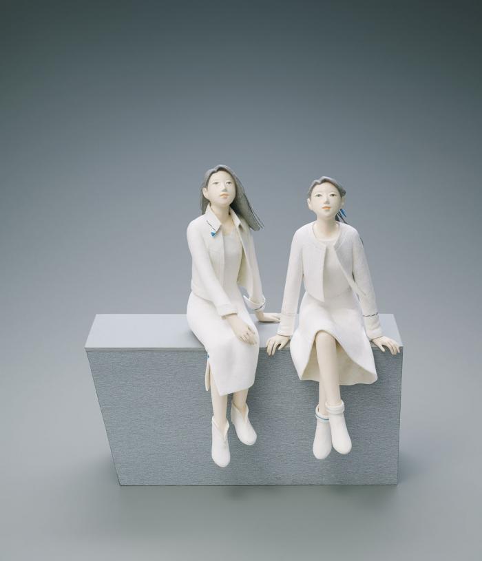 木芯桐塑布和紙貼「これから」
