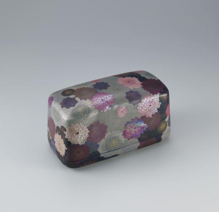 乾漆切絵箱「ゆく秋」