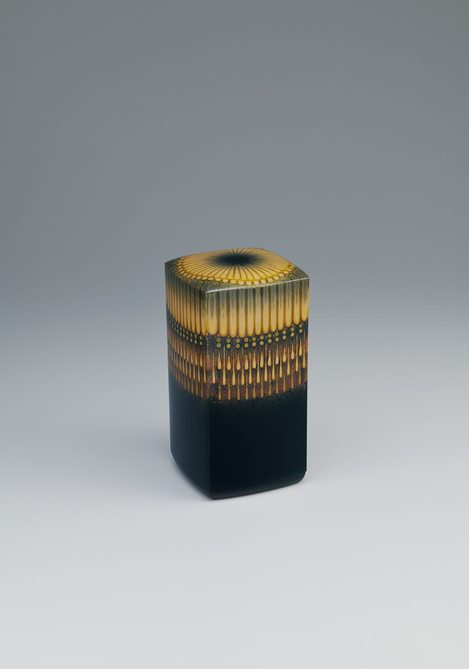 ???ut8/74 蔵出し 小泉染山 造 乾漆 花器 共箱・共布・栞 縄文漆器 