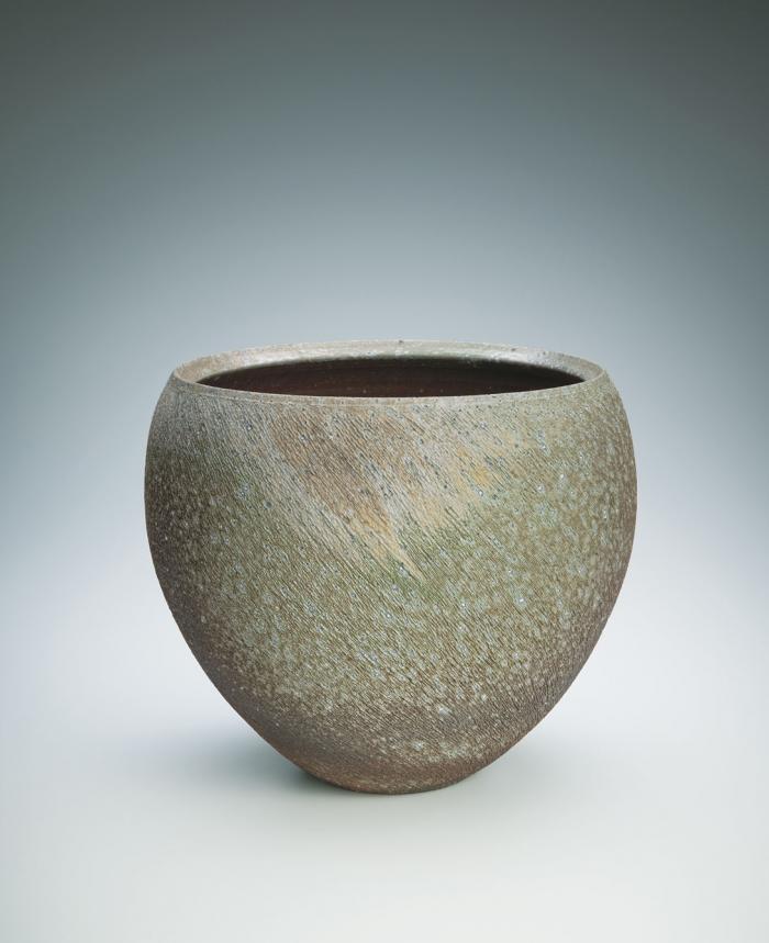窯変広口花器