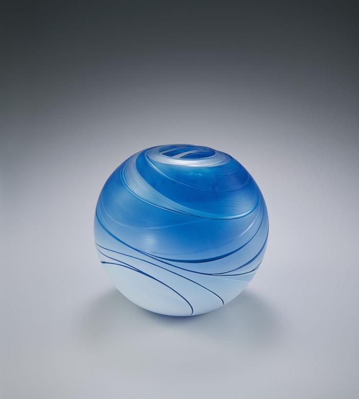 線刻硝子壺「時空Ⅱ」