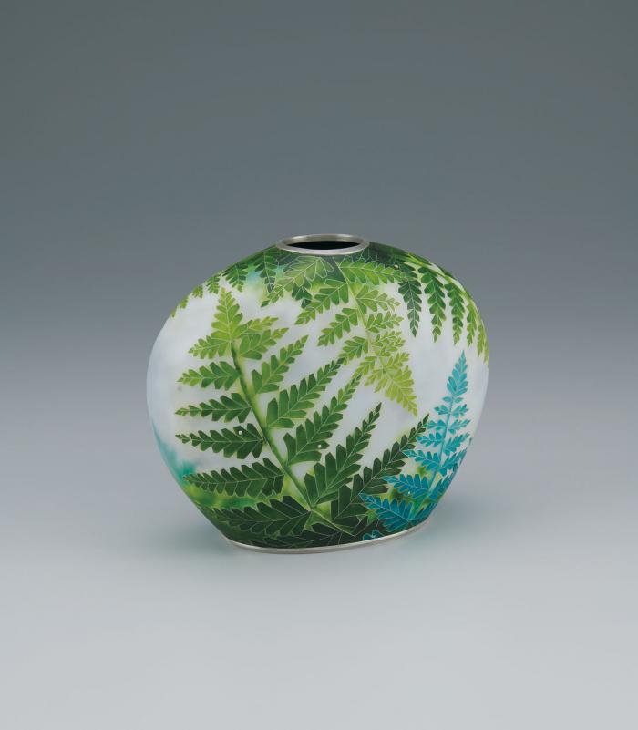 有線七宝花器「露螢」