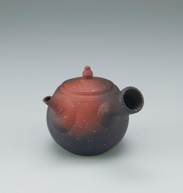 窯変斑文茶注