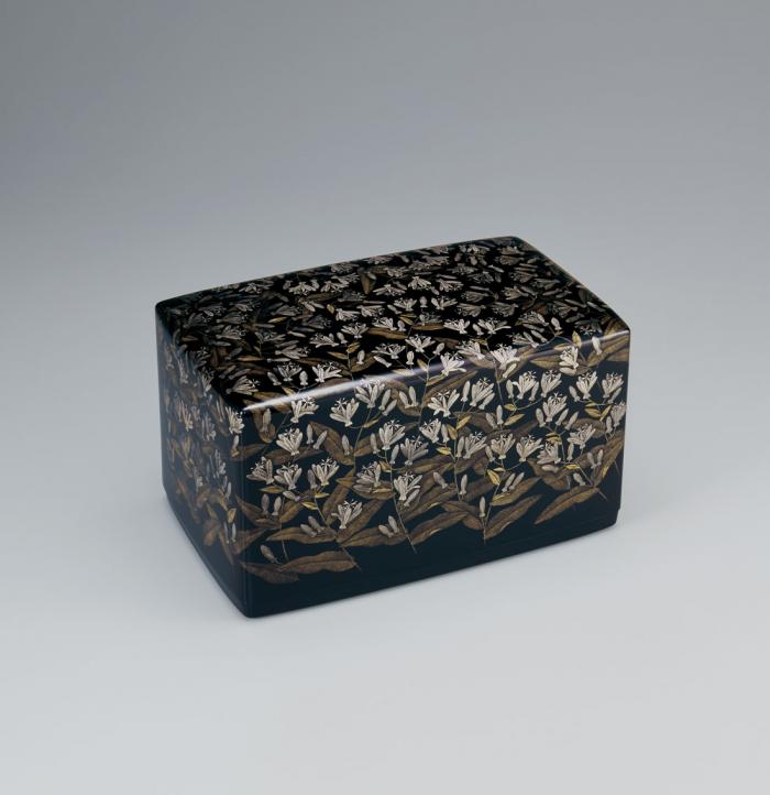 沈金箱「杜鵑草」