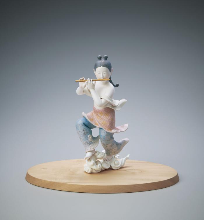 木芯桐塑和紙貼「奏雲」
