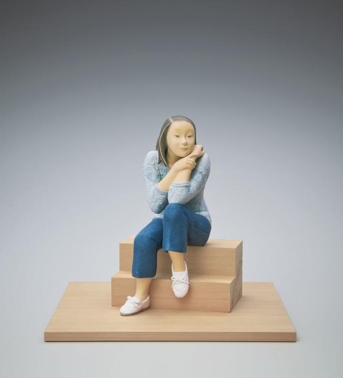 木彫布木目込「夏の思い出」