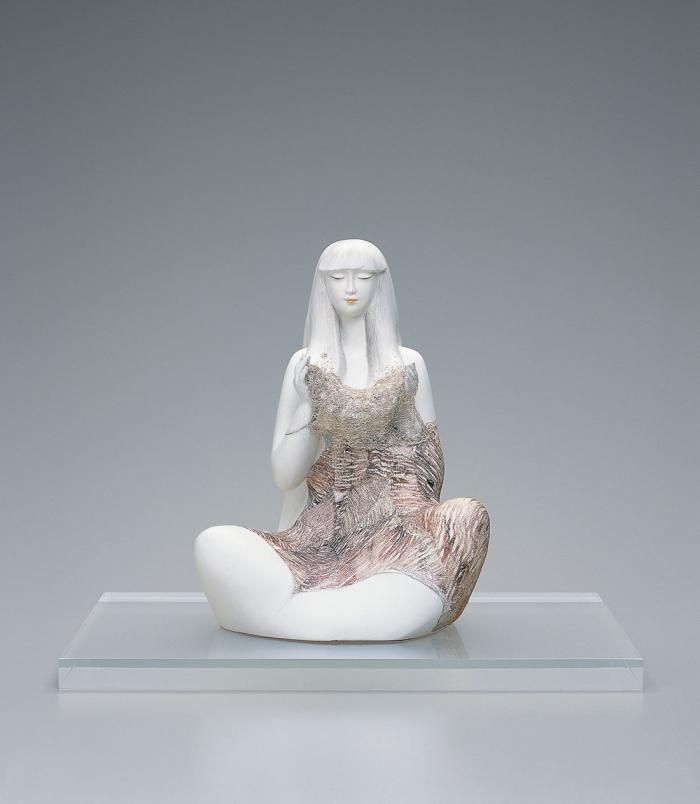 木彫布貼「水ぬるむ頃」