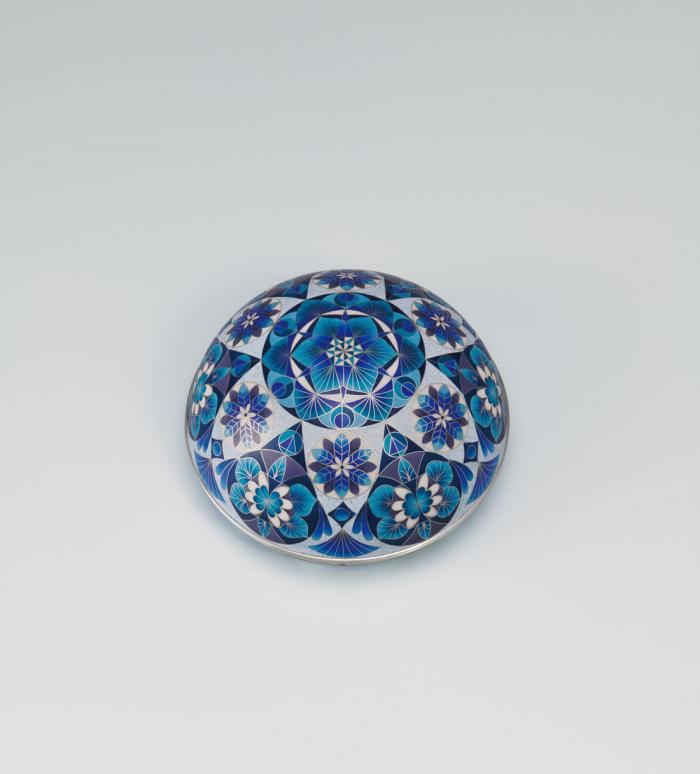 有線七宝蓋物「蒼晶」