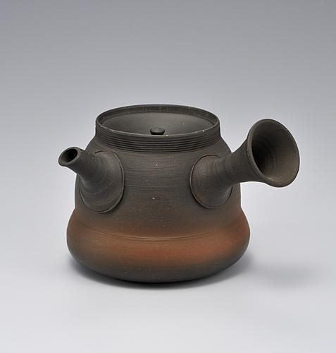 梨皮窯変茶注