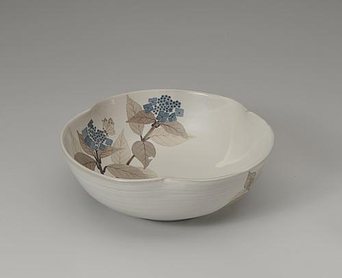 和紙染紫陽花文鉢