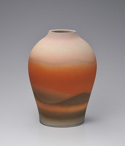 焼締窯変壺