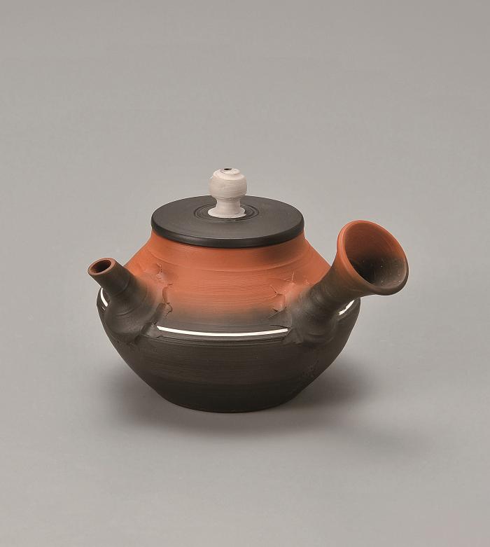 窯変象嵌茶注