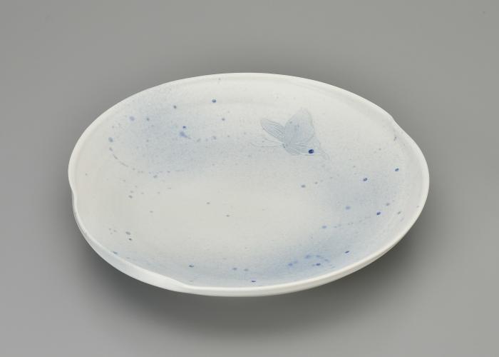 霧染蝶紋皿「道しるべ」