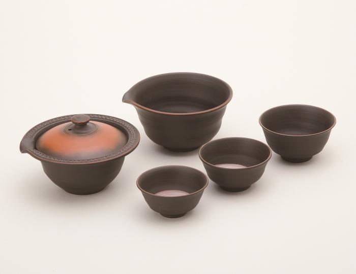 窯変組込茶器（５客組）