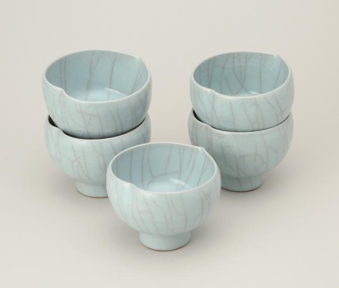 青瓷桃組小鉢（５客組）