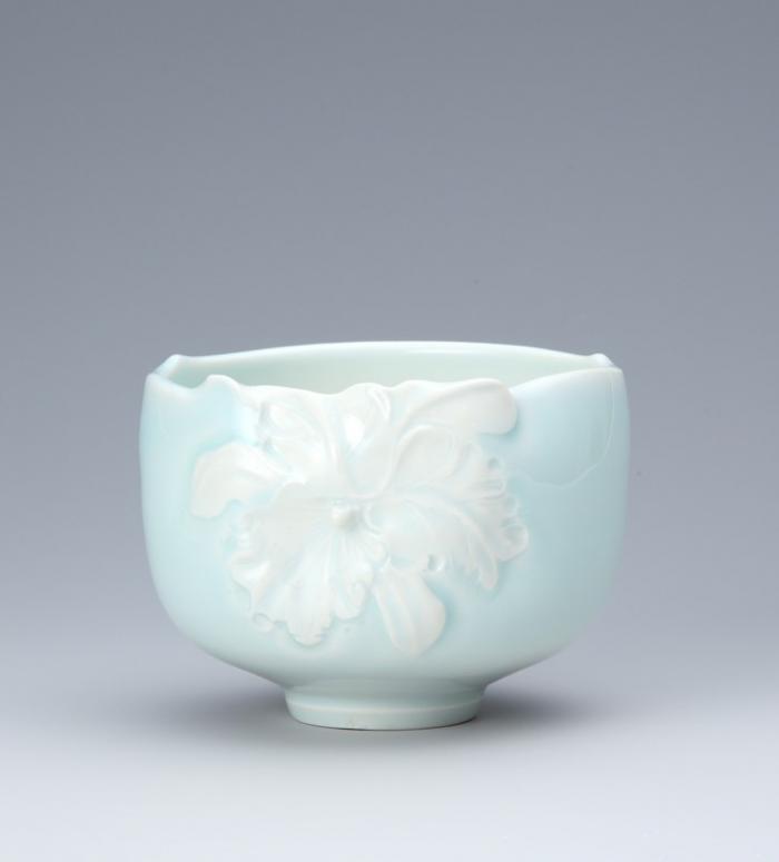 青白磁茶盌「カトレア」