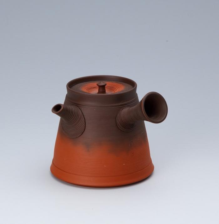 糸目窯変茶注