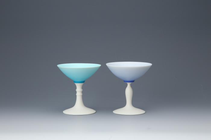 酒杯「こおりいろ・すみれいろ」