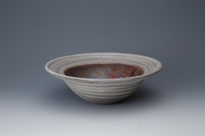炭化ささら目銅釉器