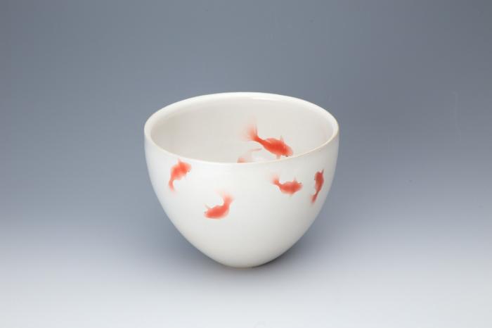 金魚文鉢