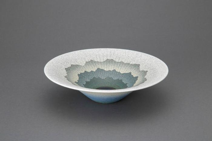 泥彩波文鉢