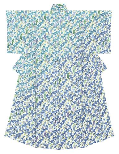 型絵染着物「山路行く」