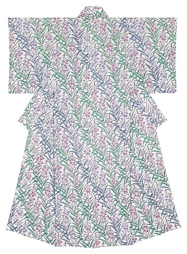 型絵染着物「群生」