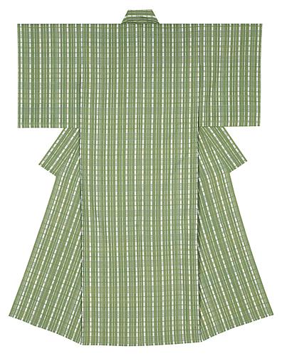 風通織木綿着物「五月の朝」