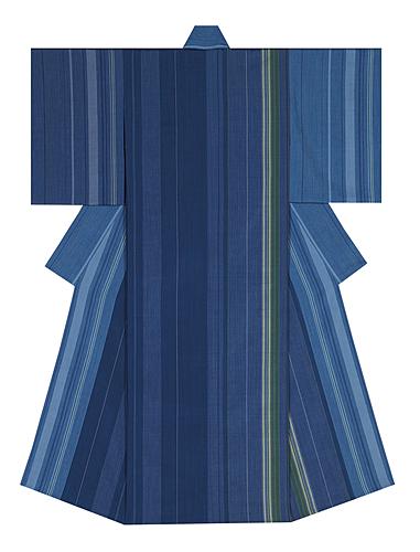 絹織着物「海の記憶」