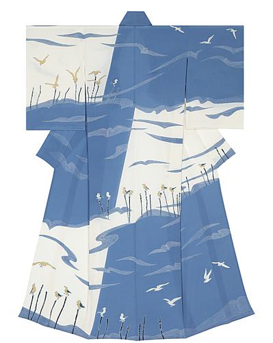 友禅着物「沖へ」